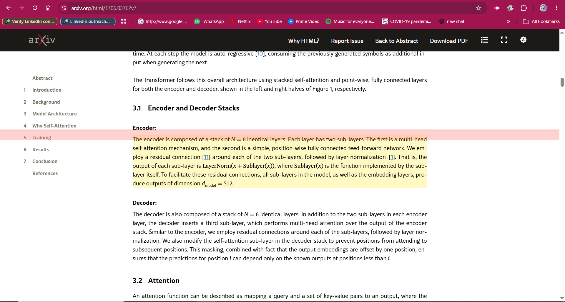 readTrail reading guide highlighting the current passage on an arXiv article